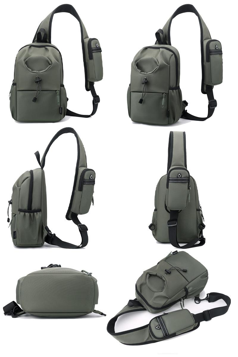 Men's Oxford Cloth Splash-proof Shoulder Crossbody Chest Bag