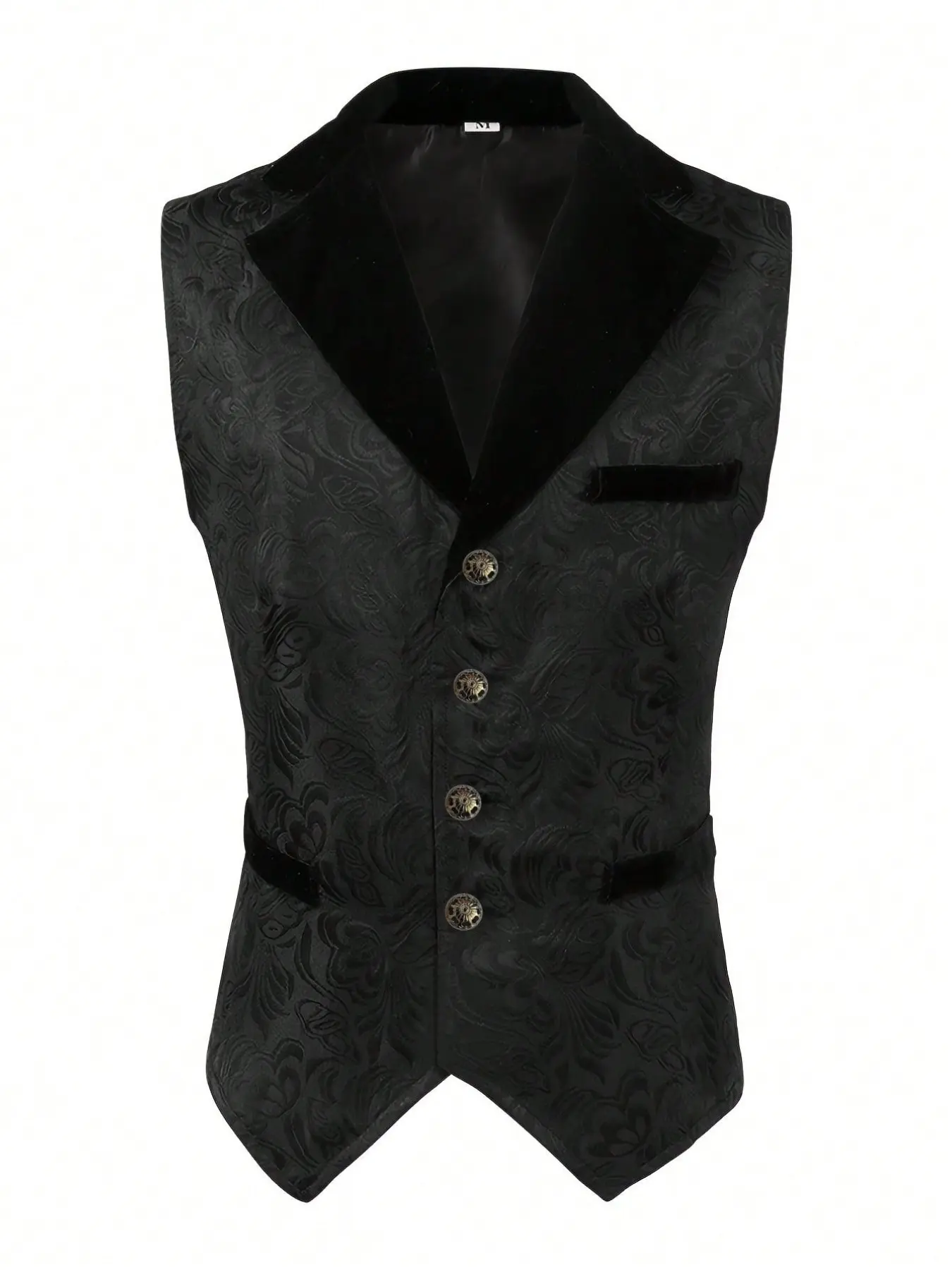 Men's Medieval Costume Retro Gothic Long Dress Vest, Vintage Style Outerwear, Menswear, Perfect for Historical Reenactments and Theme Events