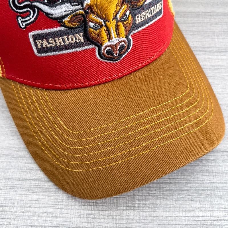 Hot-selling American retro series baseball cap, European and American hip-hop style, mesh breathable, large brim, adult cap