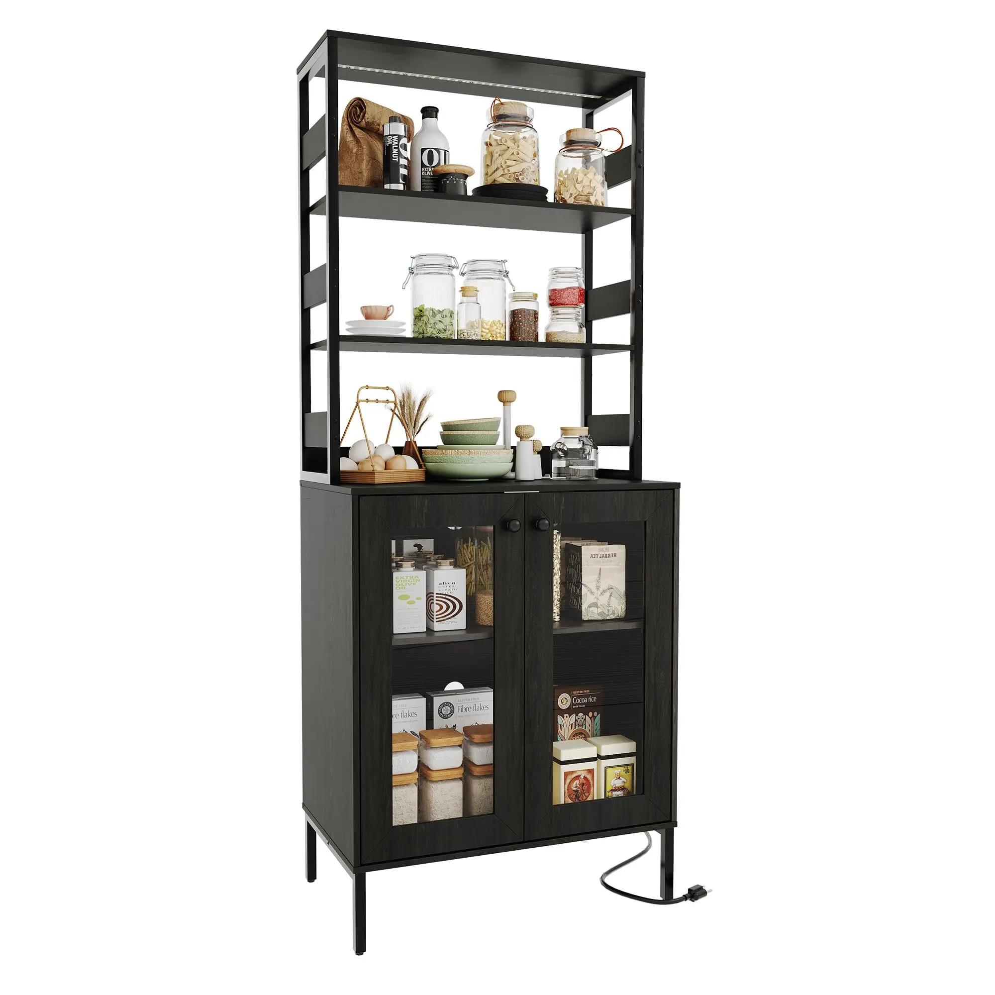 Tempered Glass Door Black