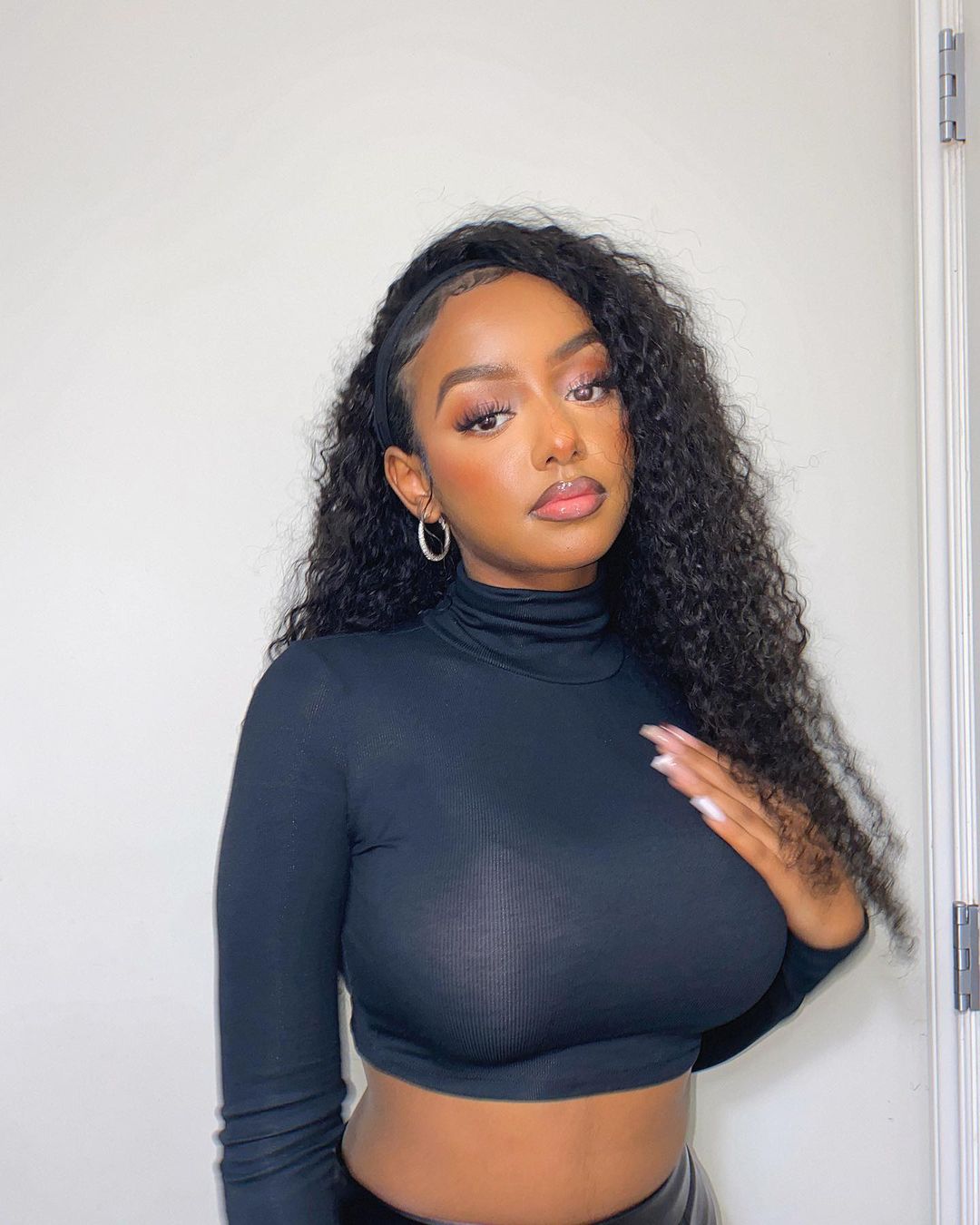 Bling Hair Headband Wig Human Hair Short Curly Wig For Women Glueless Kinky Curly Cheap Wig Fall Machine Made Non Lace Brazilian Remy Hair TikTokShopHolidayHaul