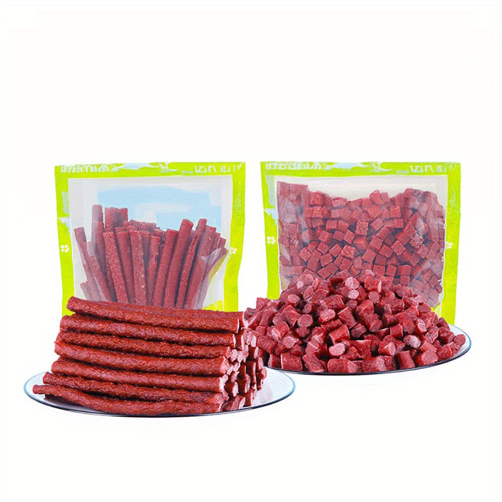 7.05oz/14.11oz(200g/400g) Beef Stick/Cube, All Natural Ingredients, Natural Dog Treats, Healthy, Easily Digestible, Dog Chews Long Lasting, And High Protein, Low Fat, Perfect Training Reward Snack For Small, Medium and Large Dogs