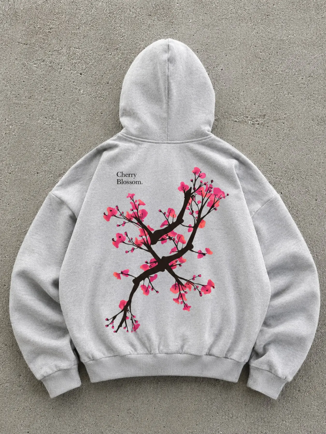American Sweet Cool Short Zipper Hoodie, Light Hemp Base, Leopard Fur Lining, Three Stripes, Cherry Print, Fall & Winter Fashion