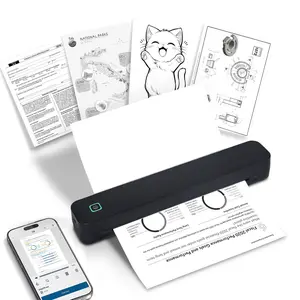 Portable Thermal Printer, Inkless Thermal Printer, 1 Count USB Rechargeable Wireless Label Maker, Compact and Lightweight, for Documents, Photos, Labels and Office Supplies #GLOBAL PICKS