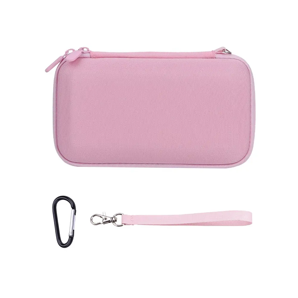 BRDRC Storage Case for DJI Pocket 4P, Portable Handheld Camera Protective Box, Shockproof & Scratch-Resistant Travel Carry Bag Black/Pink, Wrist Strap Included, Photography Camera Accessories