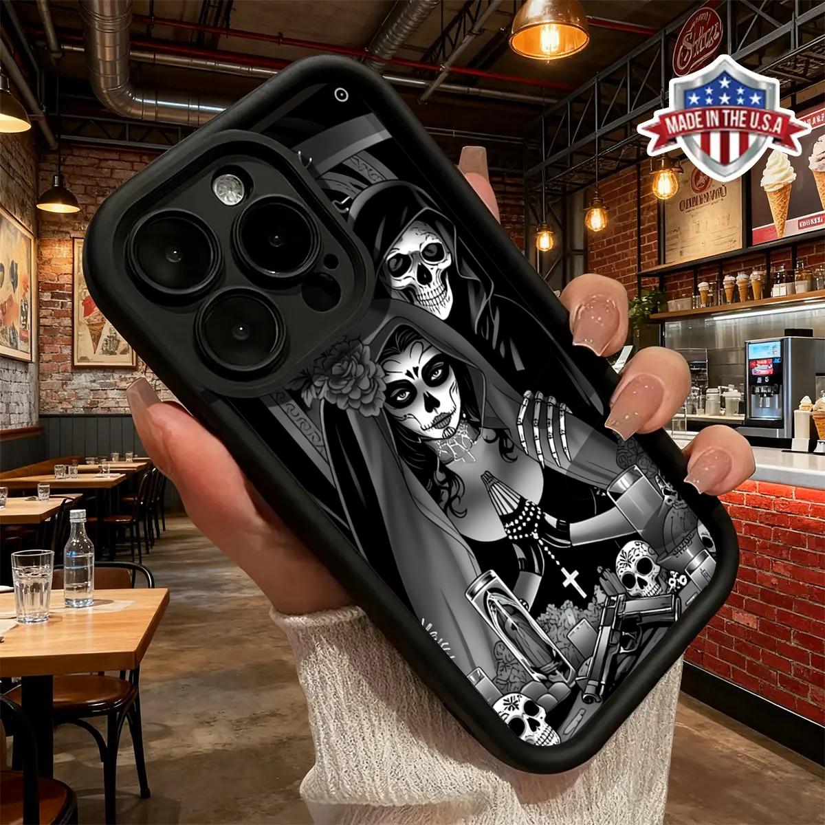 The Ghost Bride Case for iPhone11/12/13/14/15/16/17 Pro Max Plus cool fashion durable tpu cover shockproof anti-fall phone case