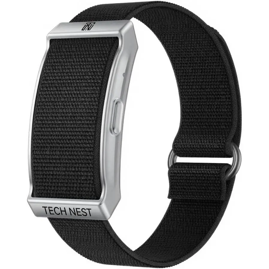 Screenless Health Fitness Tracker for Men Women Activity Watch 24/7 Heart Rate Blood Pressure Sleep HRV Monitor Step Counter Smart Bracelet No Screen Long Battery Life