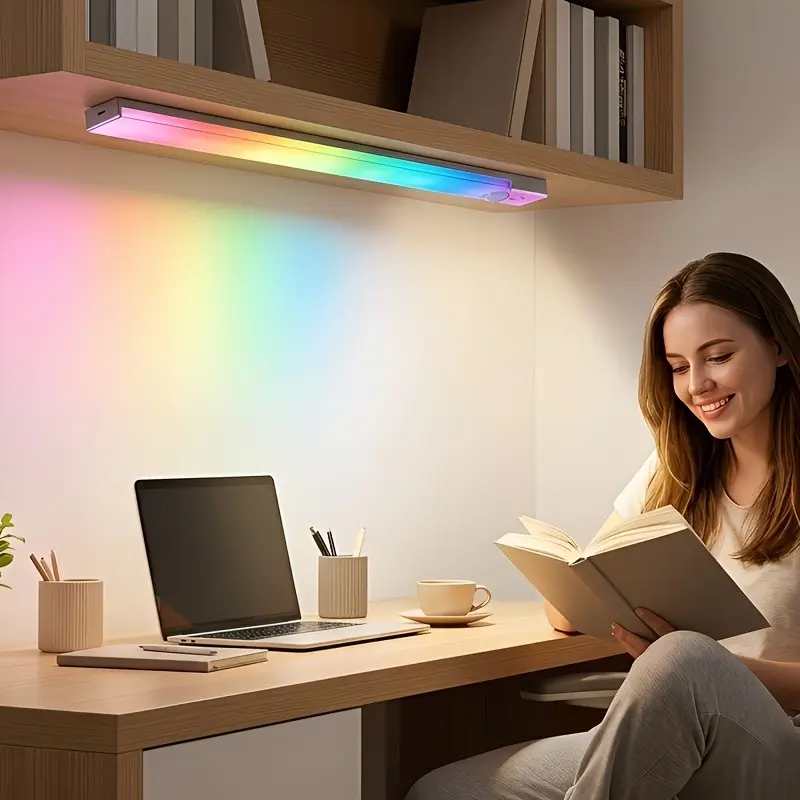 2/4 Pack LED Motion Sensor Cabinet Light, Under-Cabinet Closet Light, Waterproof LED Strip Light for Kitchen, Bathroom, Stairway and Garage, Wall-Mounted LED Home Essential, Home Decor Lighting, Interior Led Lights, Ambient Lights, Ambient Glow Light