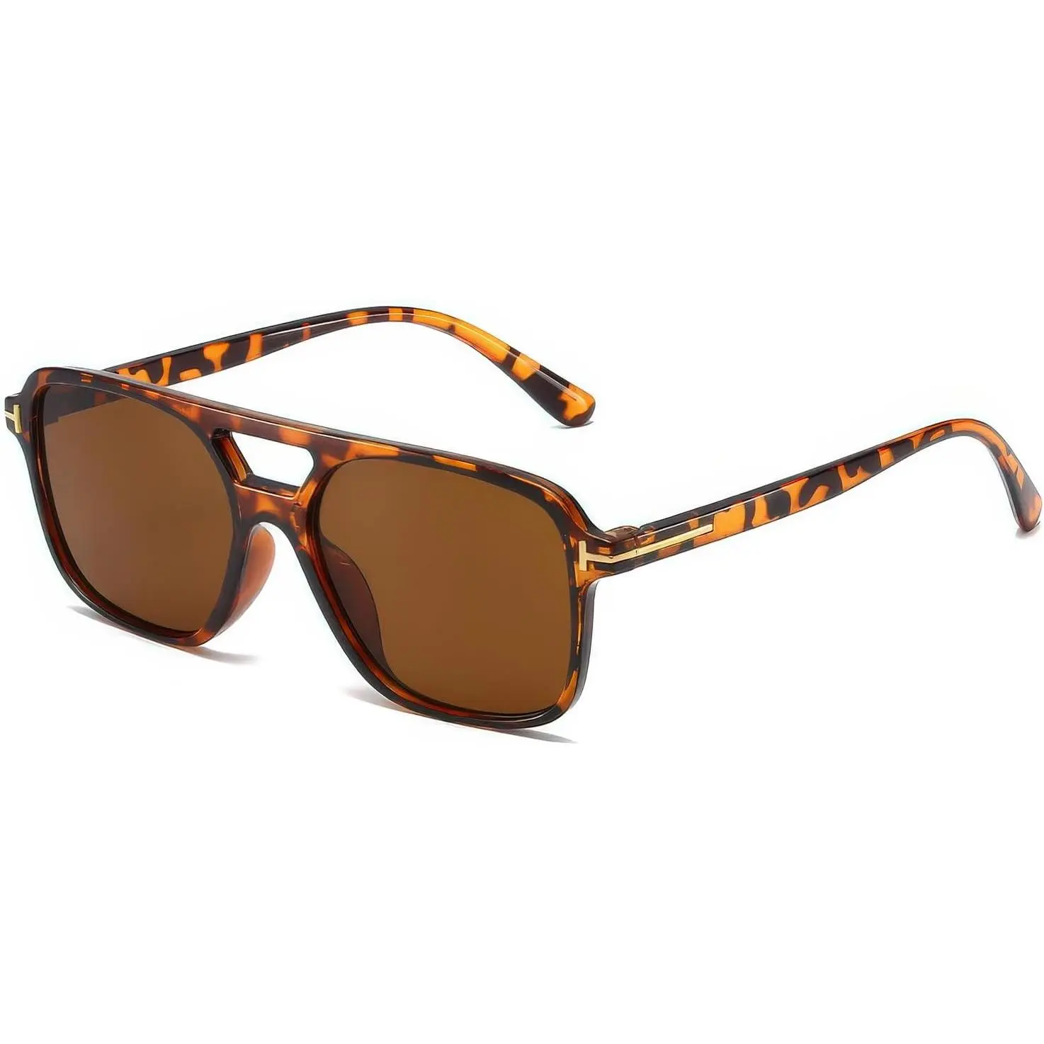 Classic Aviator Sunglasses for Women Men Retro Rectangle Trendy Square Shades Sun Glasses SG3885