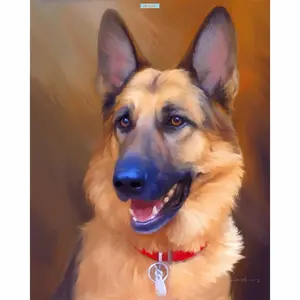2D FLAT5D DIY Full Drill Diamond Painting Loyal Dog Cross Stitch Embroidery Mosaic KitSpark Your Inner Artist: DIY Diamond Painting Kits for Creative Joy & Stunning Art!