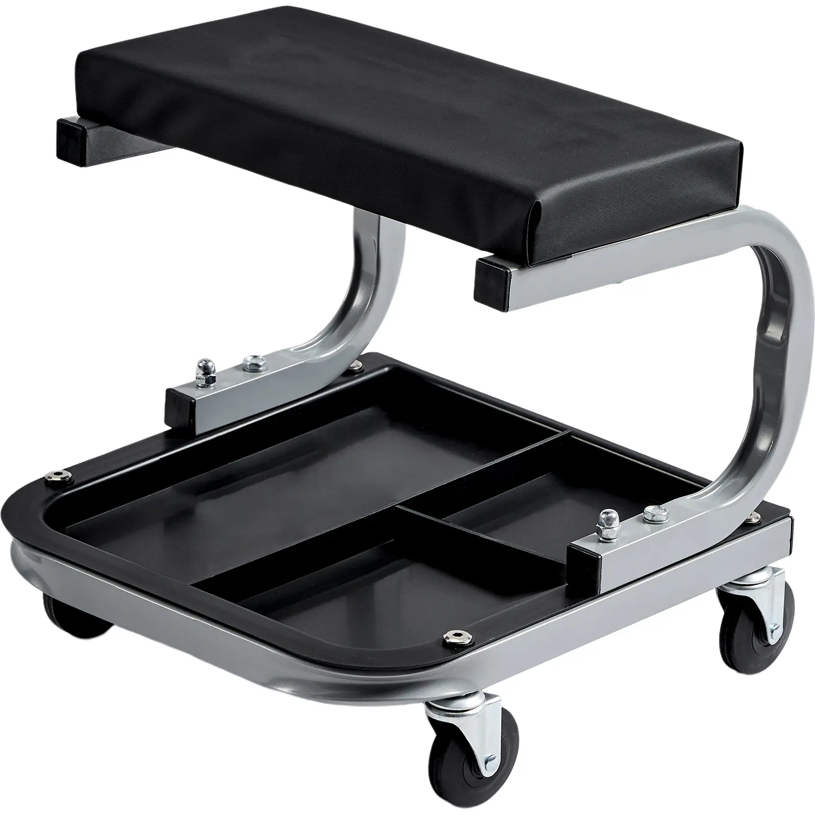 Rolling Creeper Garage/shop Seat, Steel+PU Construction, Mechanic Stool for Garage