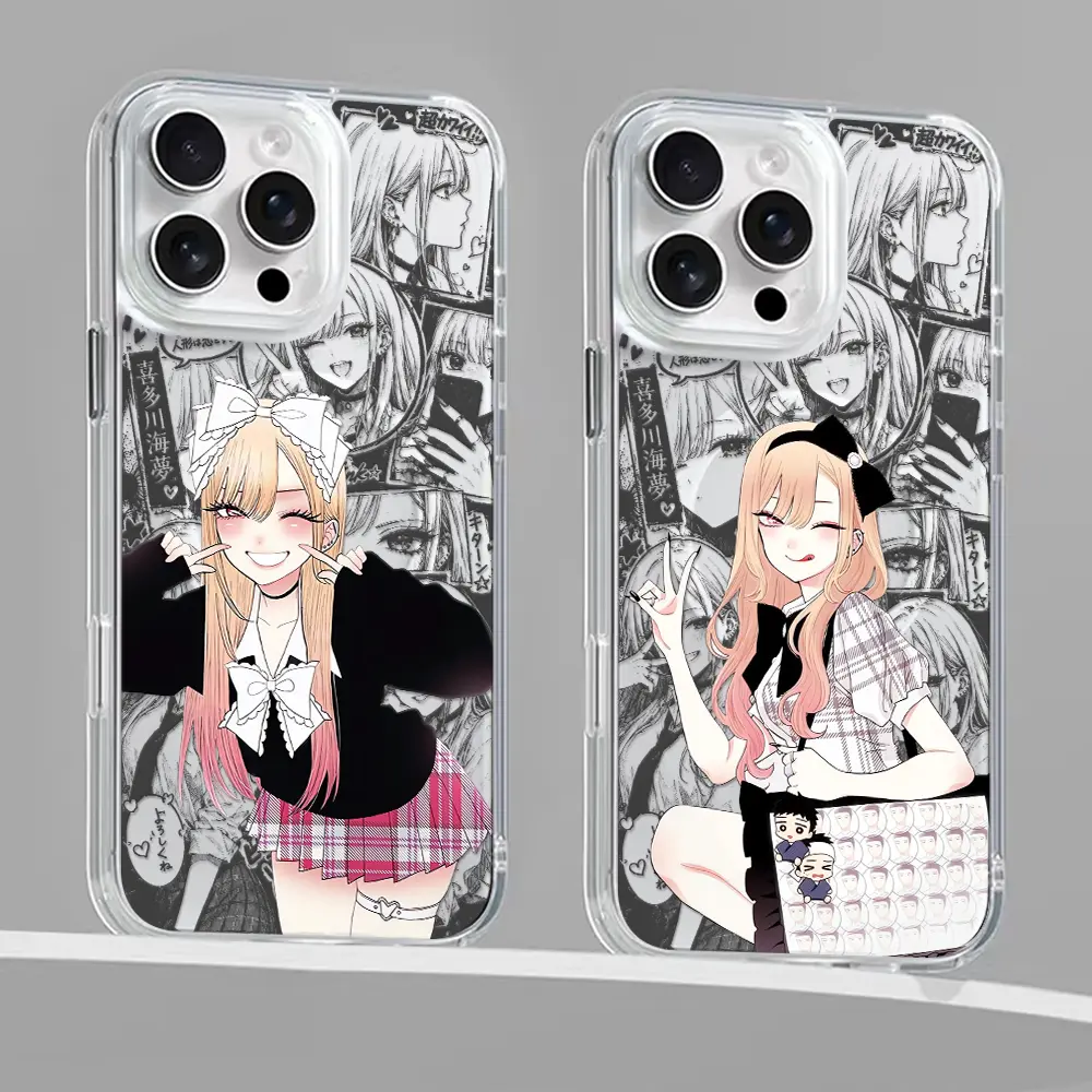 Marin Kitagawa Magnetic phone case for iPhone 17/16/15/14/13/12/11 Xs Pro Max Plus AIR Case,MagSafe for Samsung S22/S23/S24/S25/NOTE20/PLUS/ULTRA/FE/A56/A54/A36/A35,Transparent shockproof protective cover Gift For My Dress-Up Darling fan