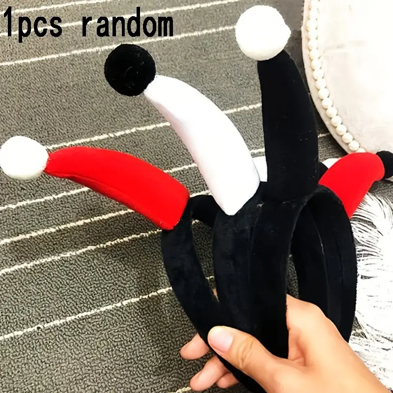 Cute Clown Character Headband, Plush 3D Clown Headband, Party Accessory for Adults and Kids, Soft Velvet Edge, Perfect for Photoshoots