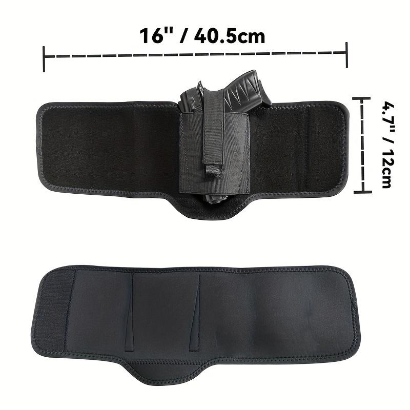 Comfortable Fit Neoprene Ankle Holster with Padding - Concealed Carry, Magazine Pouch and Safety Strap Suitable for Men and Women - Suitable for Small to Medium Firearms, Super Elastic, Concealed Pistol, Revolver leg holster