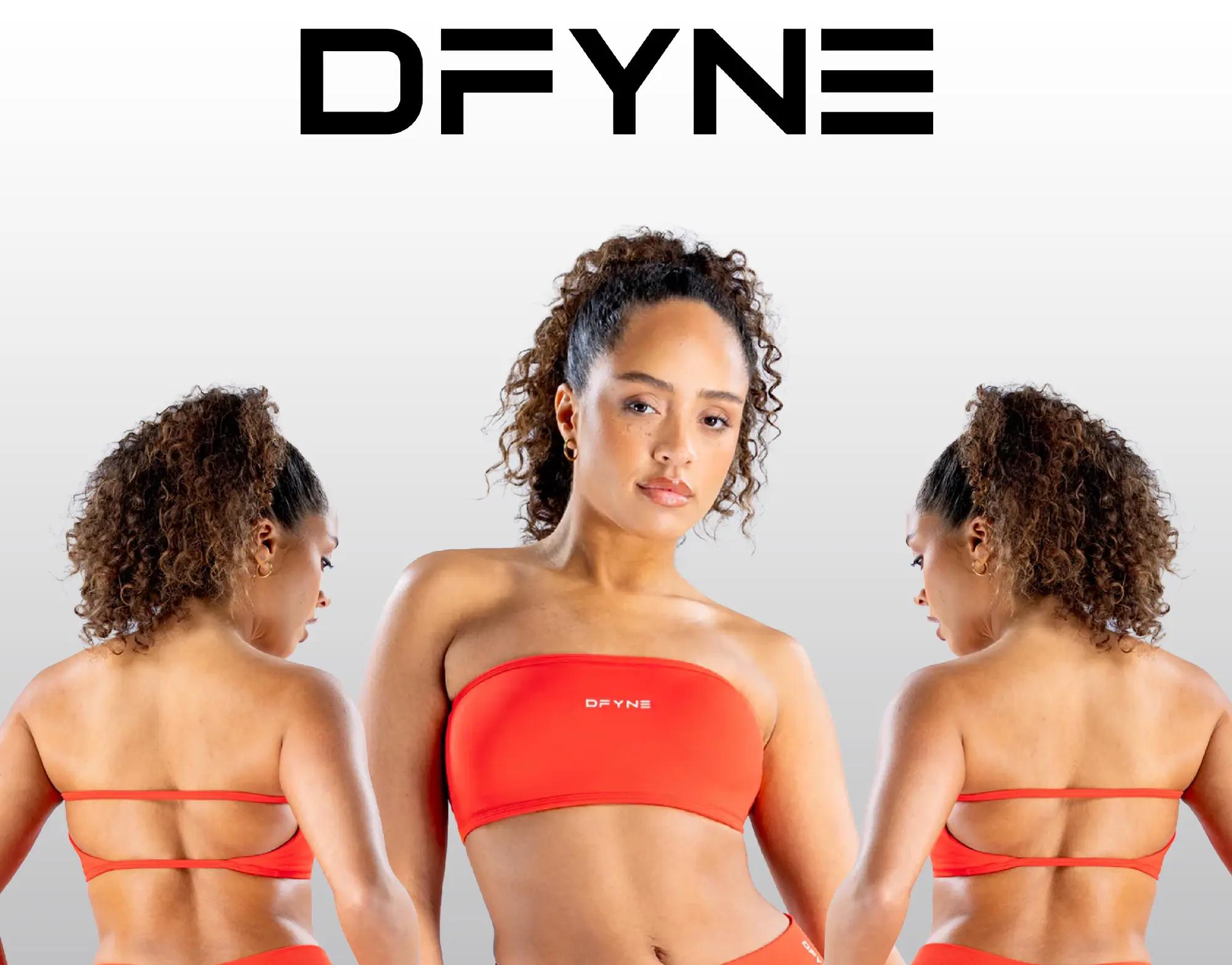 DFYNE Backless Bandeau Sports Bra |   Highly breathable design, comfortable for fitness training and everyday wear.