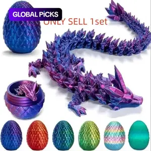 3D Dragon Egg Design Decoration, 1 Count Creative Dragon Design Ornament, Decorative Home Ornament, for Living Room & Bedroom Room Decor, Colorful Rainbow-Style Dragon, Decoration Figure, Statue, Decorative Sculptures, Boys & Men Gifts #GLOBAL PICKS