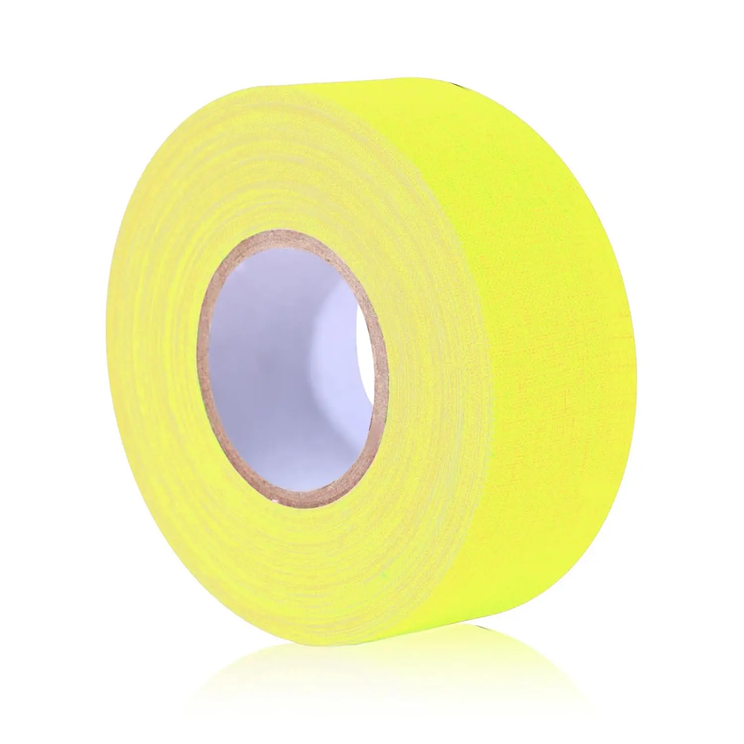 Neon Yellow Gaffer Tape, Fluorescent Yellow Spike Tape UV Blacklight Reactive Spike Tape for Stage Party Play Grid Floors Color Coding Floors Marking (1IN x 49 )