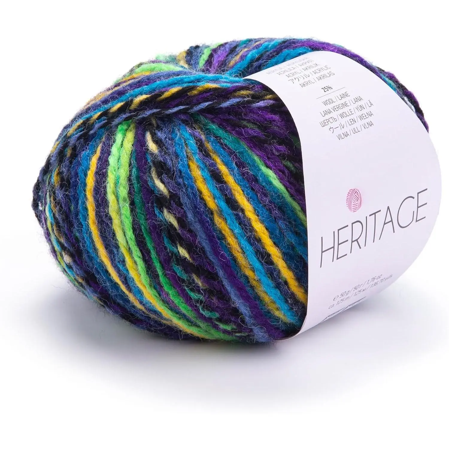 Heritage Variegated  Yarn – Medium Weight, Soft – for Knitting Sweaters, Cardigans, Scarves & Hats (334)