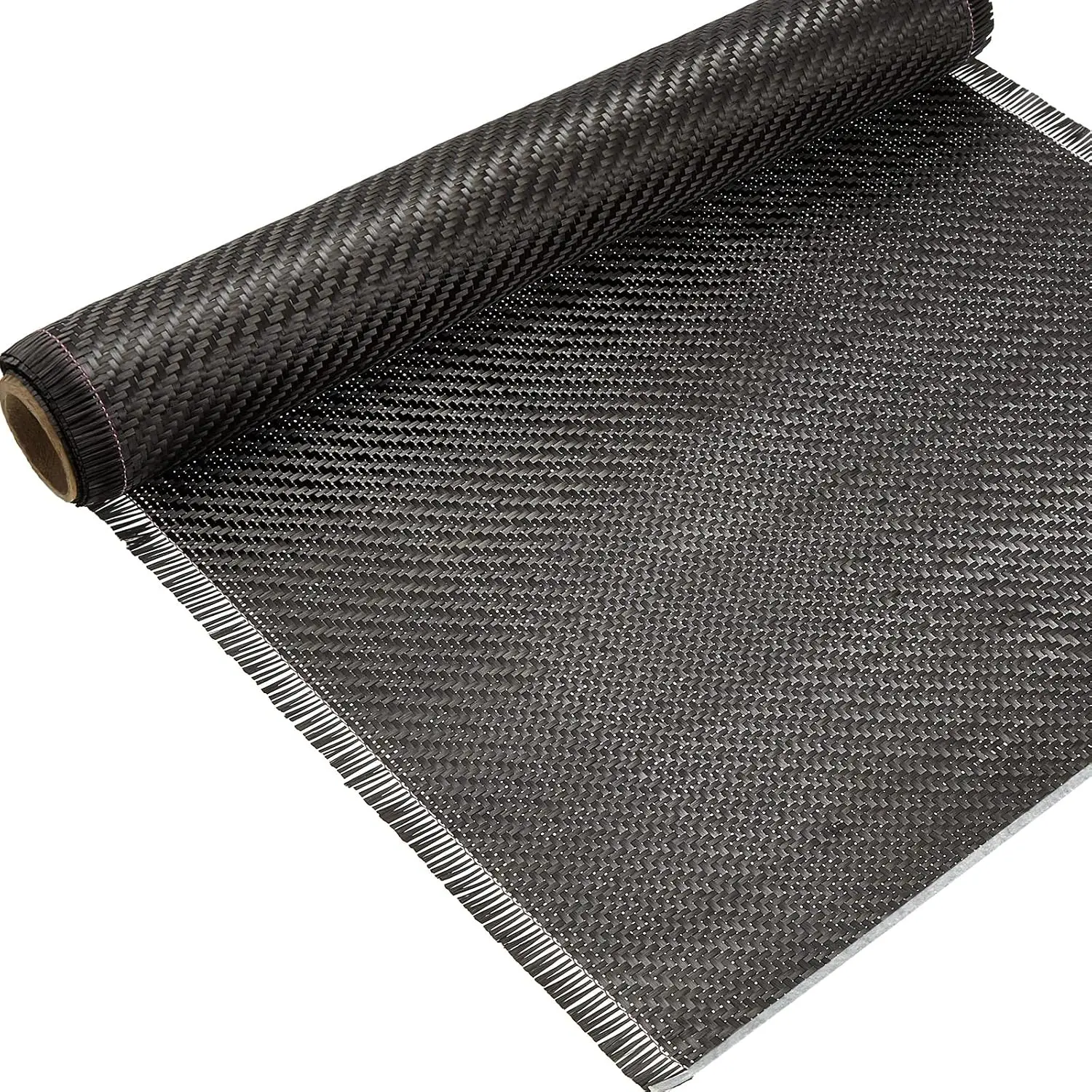 Carbon Fiber Fabric Sheet Roll 6.5ft X 12" Black | 220g Carbon Fiber, Reinforcement for Walls Basements , Automotive Use, High-strength 2x2 Twill Weave Construction