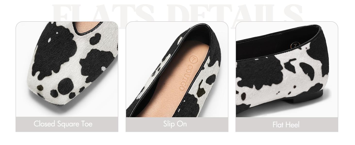 Coutgo Womens Ballet Flats Comfortable Closed Square Toe Flats Slip On Suede Work Dress Shoes Coutgo Womens Ballet Flats Comfortable Closed Square Toe Flats Slip On Suede Work Dress Shoes