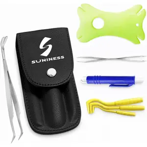 7 in 1 Premium Tick Removal Kit, Includes Tick Tweezer, Storage Case, Tick Remover Holster, Tick Card & More Accessories