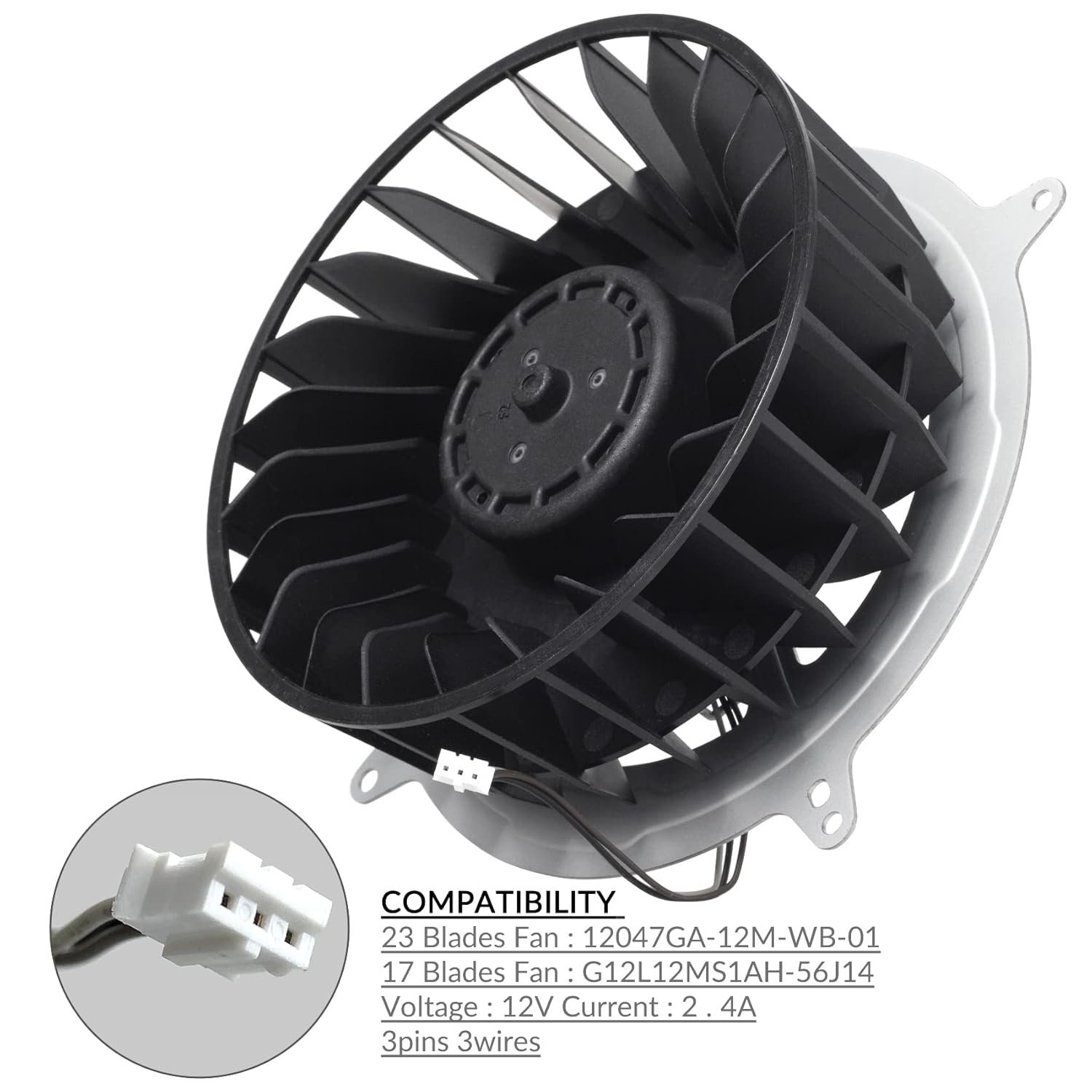 Internal Cooling Fan Replacement for   5 PS5 Series, PS5 CPU Cooler Fan 23