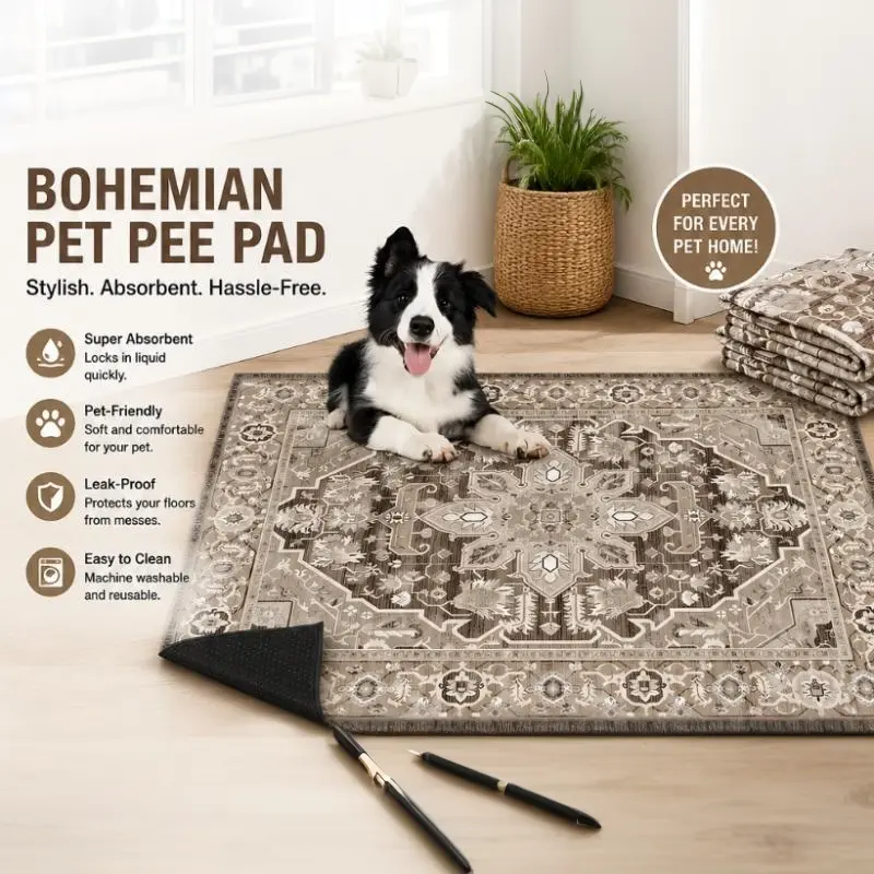 A Lifesaver for Dog Owners! This Washable Pet Mat Is Absorbent, Leak-Proof-and Doubles as Stylish Home Decor!