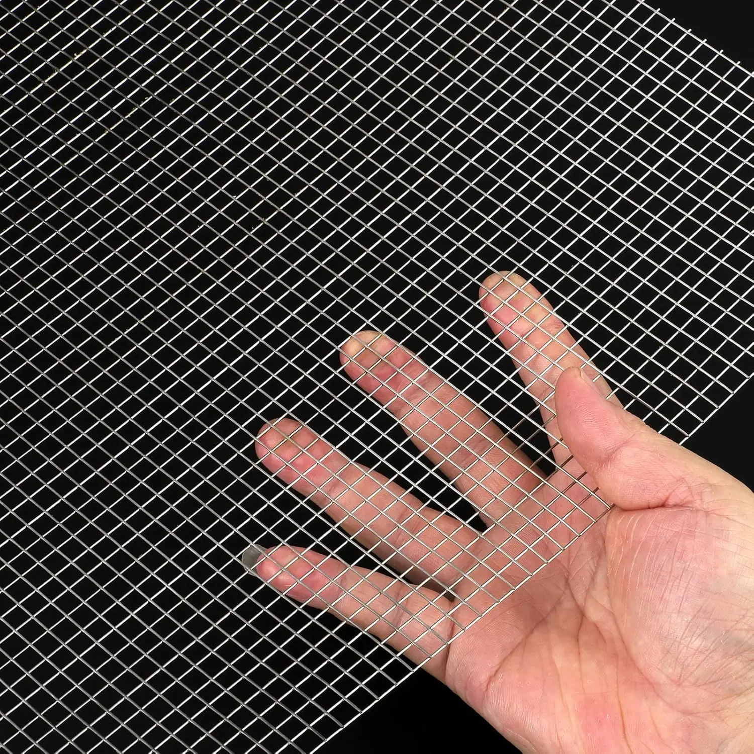 12"x60" 304 Stainless Steel Mesh Screen, 5 Mesh Screen Roll Heavy Duty for Ventilation, Window, Garden Fencing, Cage, Filter, Rust Proof, Easy to Cut
