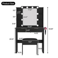 Black + MDF + Tempered Glass0