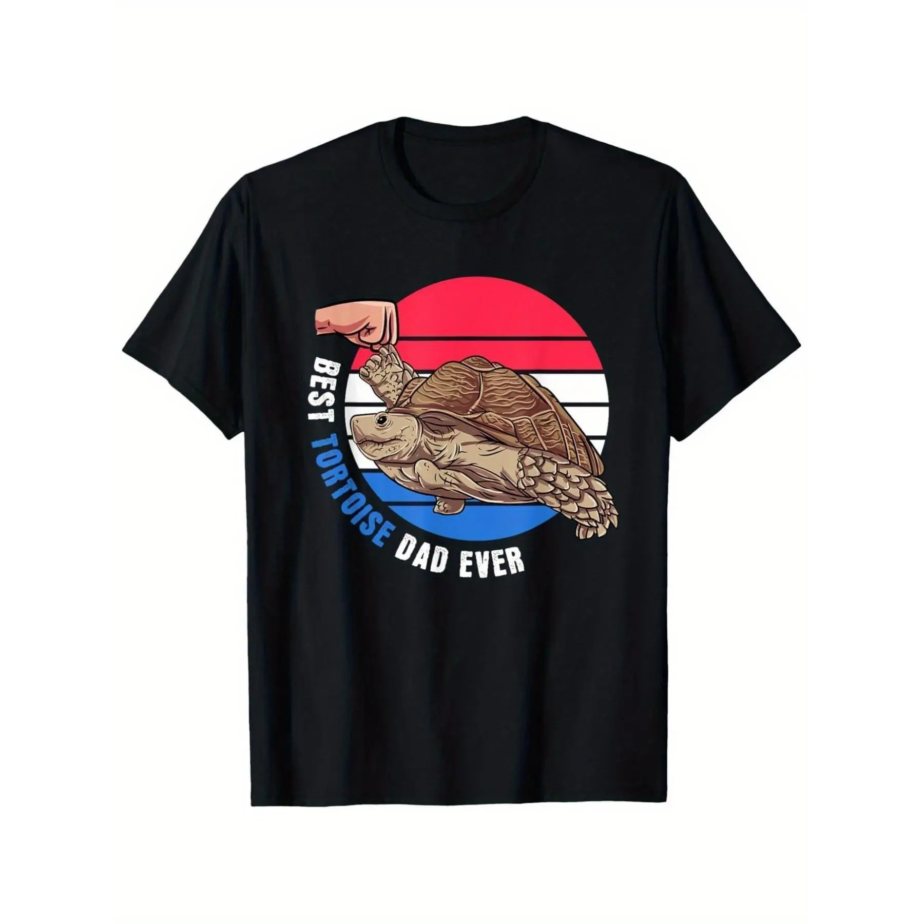 Women'S Plus Size Graphic T-Shirt Pet African Sulcata Tortoise Gift Best Tortoise Dad T-Shirt Pure Short Sleeve 180G Animal Lover Apparel Casual Wear Fun Animal Print Quirky Design Lightweight Shirt Comfortable FitStreetwear Menswear Basic Print Soft