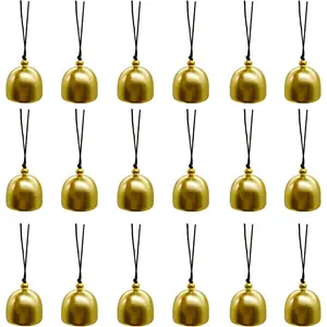 15 count Mini Brass Bells 1.1 Inch Small  Wind Chimes Fengshui Copper  for DIY Doorbell Dream Catcher Pendant Christmas Tree  Garden  Decoration