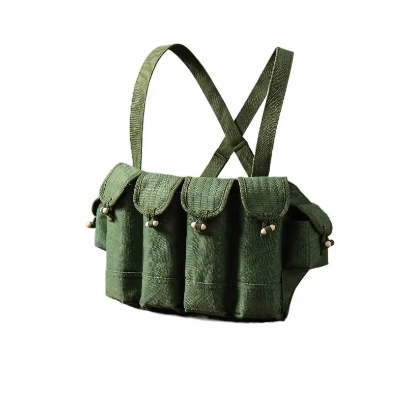 Outdoor Hiking Essentials Multi Function Tactical Vest Pouch 81 Quad Ammo Storage Bag Cotton Blend Camouflage Unisex Portable Accessory