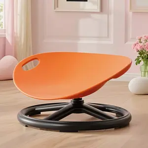 A human-shaped rotating sensory chair with an elliptical shell design, compliant with EU safety standards. It features a non-slip metal base and a sturdy plastic structure, making it ideal for training centers and sports facilities.