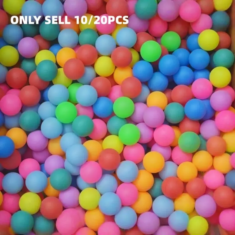 10/20pcs Frosted Colorful Ping Pong Balls 40mm PP Seamless No-Word Lottery Balls, Gambling Glass Cup Sprayer Ball Machine Shaker
