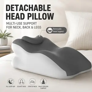 Ergonomic Lumbar Pillow with Small Cushion, Washable Skin-Friendly, Multi-Functional Body Support Pad, Home Relaxation Backrest