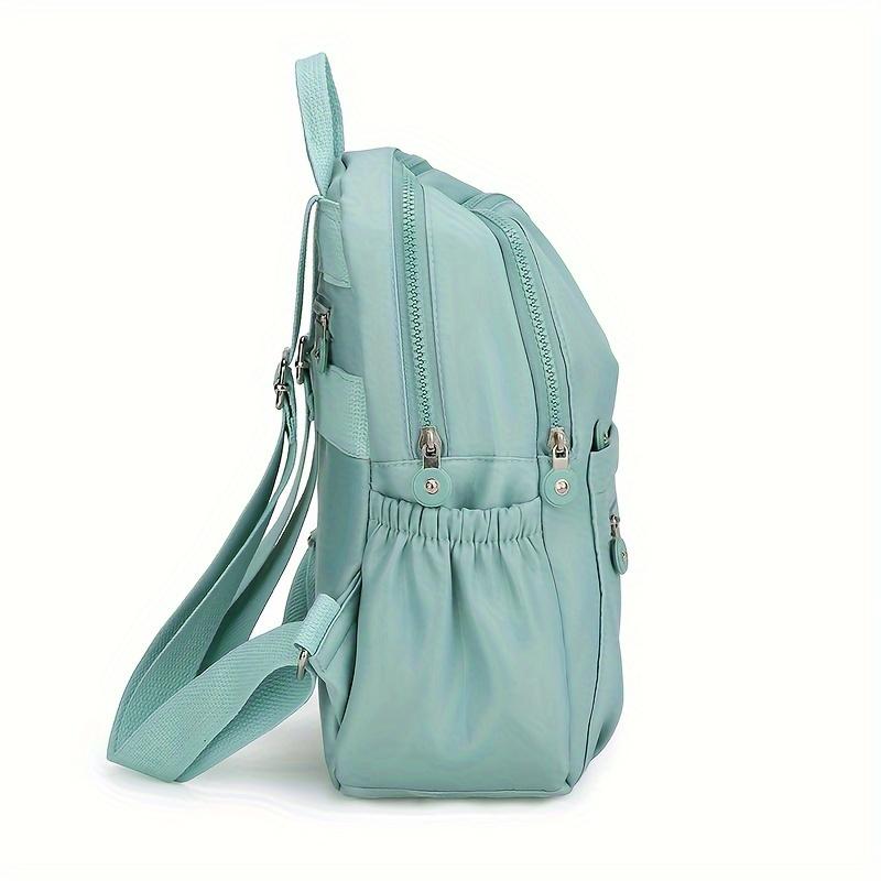 Chic Nylon Women’s Backpack – Versatile Stylish Bag with Adjustable Straps and Multiple Compartments for Work, Travel & School, Available in Gray, Purple, Black