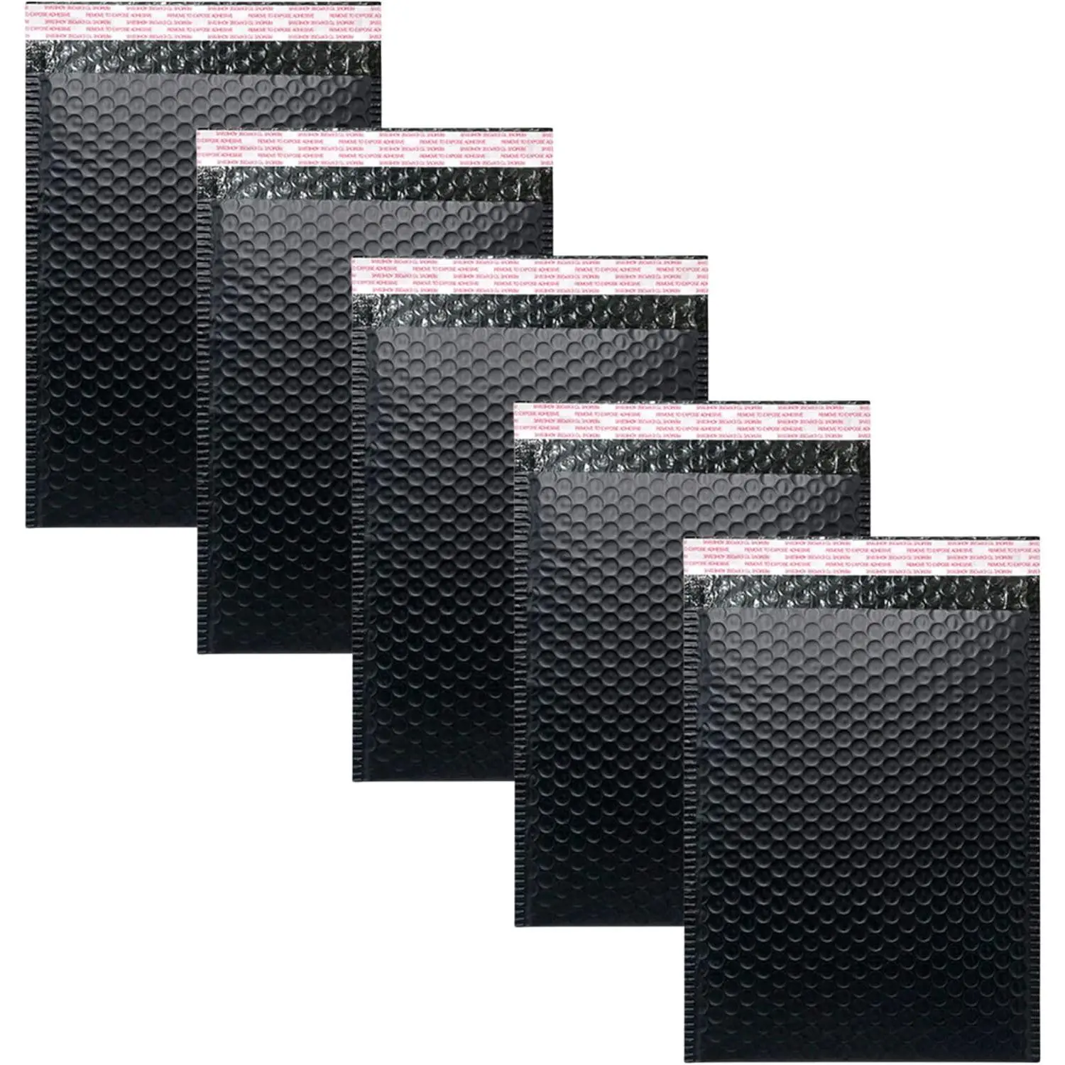 Bubble Mailers 4x6 Inch 12 Pack Small Padded Envelopes Poly Thicken Padded Self Seal Envelopes Bags (Black, 4X6 Inches)