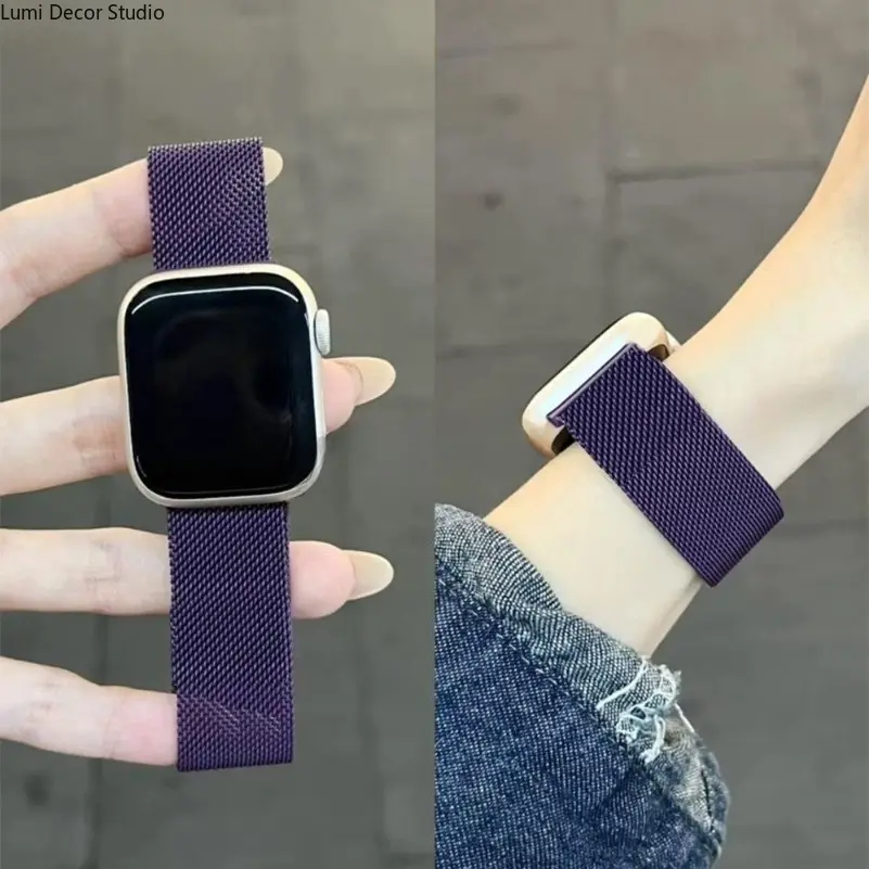 Stainless Steel Milanese Loop Smart Watch Band Accessories for Series S11 Ultra - Magnetic Buckle Metal Mesh Watch Straps, Adjustable Secure Fit, Breathable, Lightweight, Durable, Wear-Resistant, All-Day Comfort, Ideal for Birthday, Friends, Party