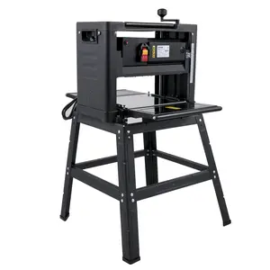 VEVOR 13-Inch Benchtop Thickness Planer, 2000W, 8000 rpm, 15 AMP, with Foldable Iron Stand and Dust Exhaust, 6m/min Planing Speed, Ideal for Woodworking and Wooden Plank Shaping