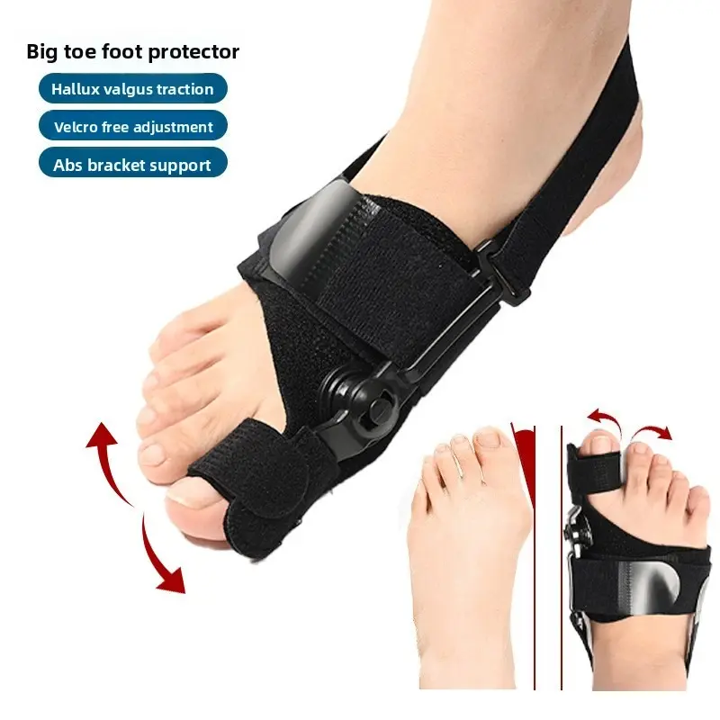 Hallux Valgus Corrector Bunion Splint, Adjustable Big Toe Straightener with ABS Bracket Support, Bunion Relief Foot Protector for Toe Pain Relief & Toe Posture Correction for Men Women