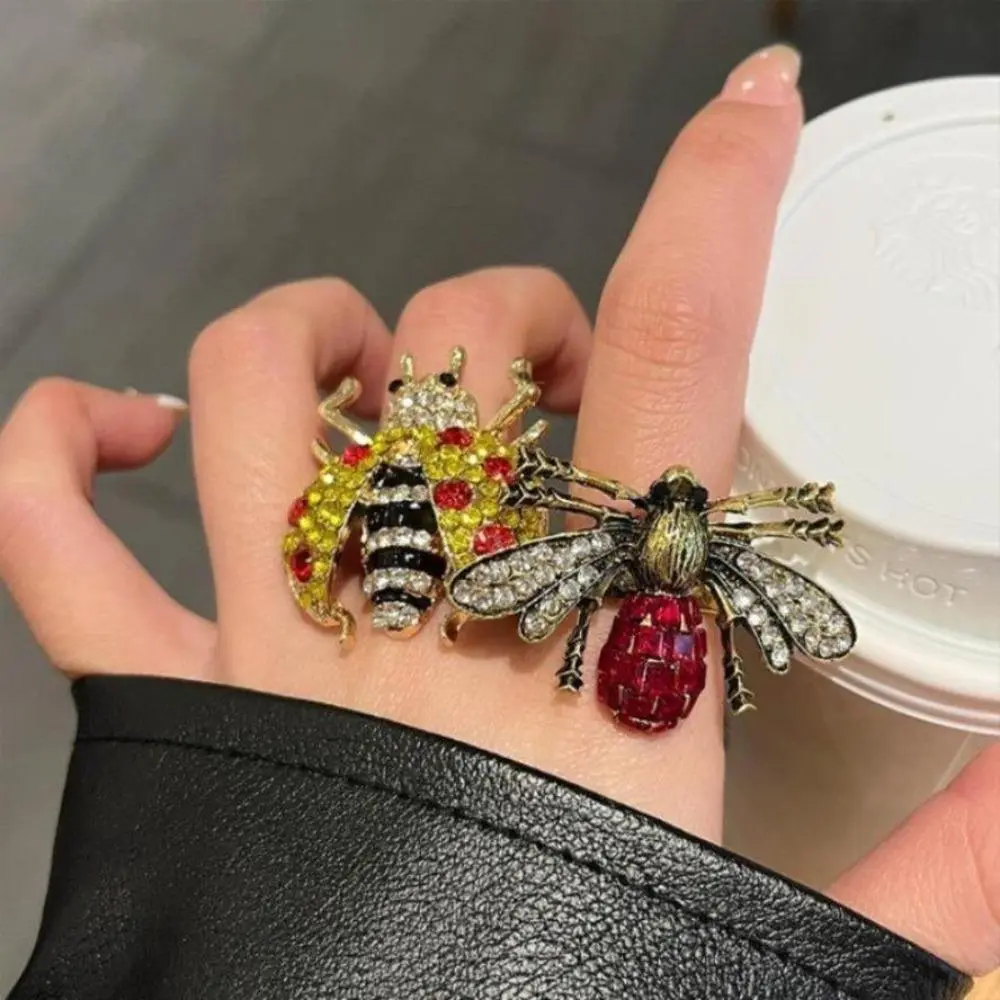 Adjustable Whimsical Beetle Ring for Women, Vintage CZ Crystal Stackable Jewelry, Fashion Accessories, Great Stocking Stuffer Gift, Stackable Rings, Stocking Stuffers, Cz Crystals, Beetle Shape, Rings For Women, Adjustable Beetle Ring