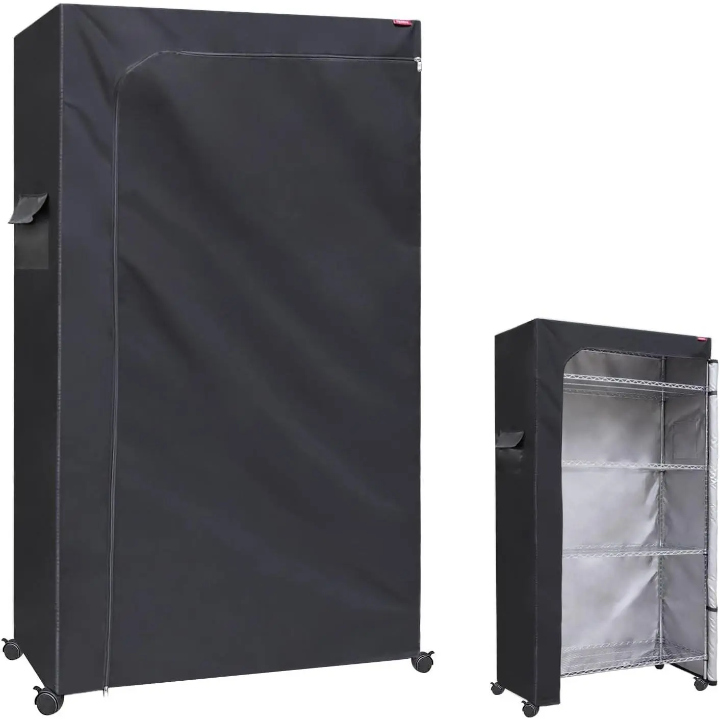 Waterproof Shelf Cover, Fits 36" W x 18" D x 72" H Storage Rack | Shelving Dust Cover for Wire Shelving, with Two-Way Zipper, for Rack in Garage, Pantry, Basement (No Shelves)