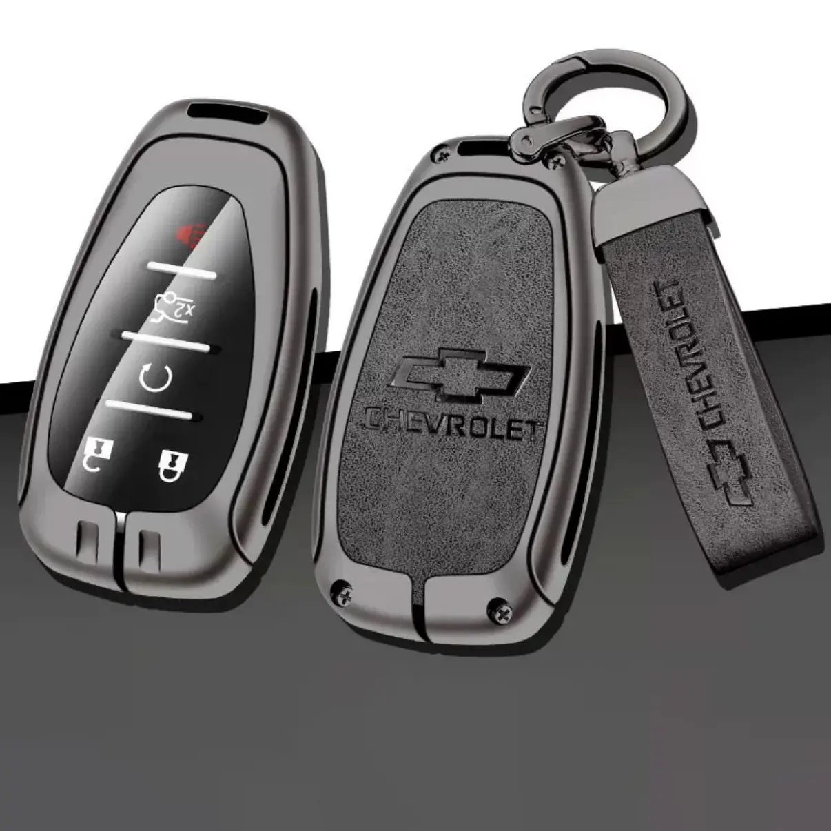 Zinc Alloy Car Key Case For Chevrolet Aveo, Bolt, Onix, Cruze, Spark, Cavalier, Colorado, Lacetti, Traverse, Silverado,Car key decoration Accessories