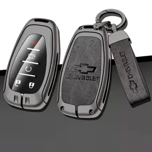 Zinc Alloy Car Key Case For Chevrolet Aveo, Bolt, Onix, Cruze, Spark, Cavalier, Colorado, Lacetti, Traverse, Silverado,Car key decoration Accessories