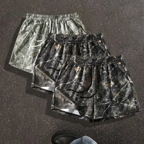 【Black Friday】Unisex's Camo & Leopard Print Shorts, Athletic Shorts for Workout and Fitness, Comfy Breathable Fabric, Women's Casual Bottoms for Daily Wear, Womenswear, Athleisure Shorts #GLOBAL PICKS