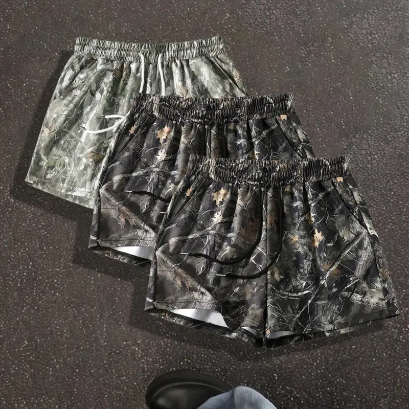 【Black Friday】Unisex's Camo & Leopard Print Shorts, Athletic Shorts for Workout and Fitness, Comfy Breathable Fabric, Women's Casual Bottoms for Daily Wear, Womenswear, Athleisure Shorts #GLOBAL PICKS
