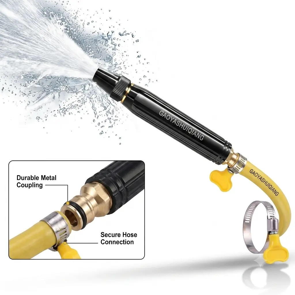 High-Pressure Car Wash Gun, Portable Handheld Sprayer for Home Car Cleaning, Thorough Removal of Dirt and Grime, Durable Cleaning Tool for Cars and Other Vehicles, Professional Car Wash Equipment water wash water gun booster nozzle