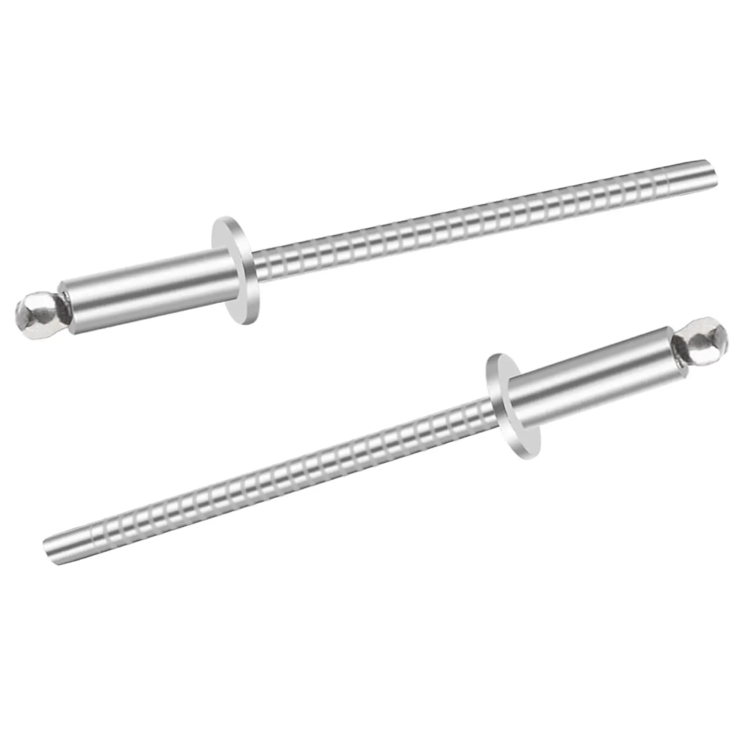 304 Stainless Steel Pop Rivets with Washer - 100-Count, 1/8x1/2in (3.2x12.7mm) Blind Rivets, Tensile Strong for DIY Users, Furniture Repair, Plastic/Rubber Applications