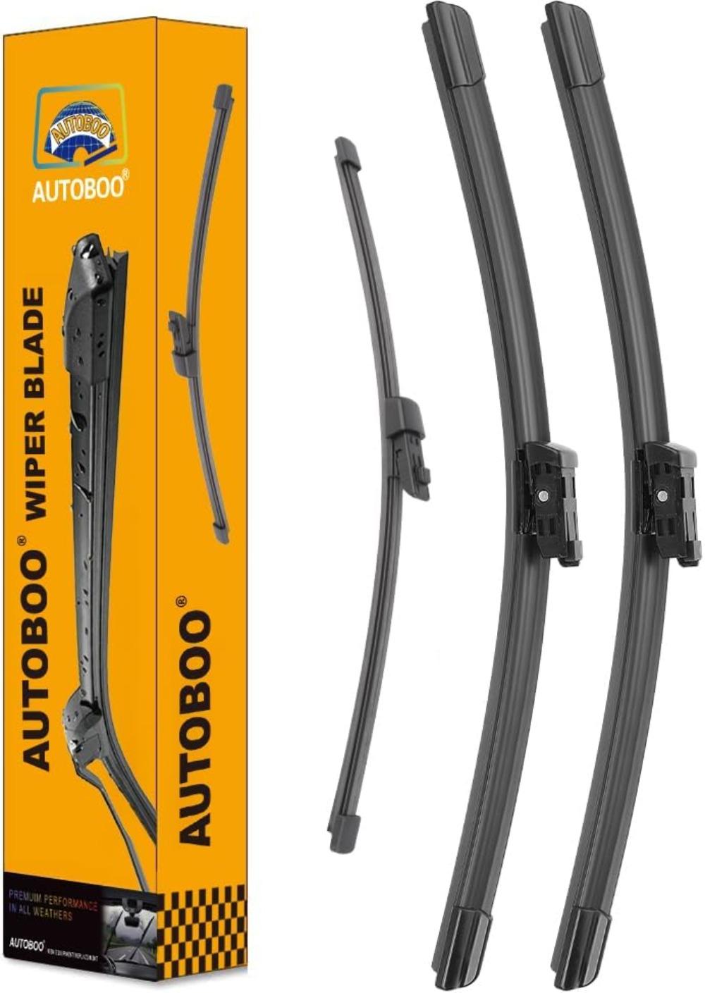 THE WELL KEPT Windshield Wiper Blade Replacement For Atlas 2018,2019,2020,2022,2023,2024 Original Equipment All-Season Rear Wiper Blade Set 26+22+12 (Set of 3)