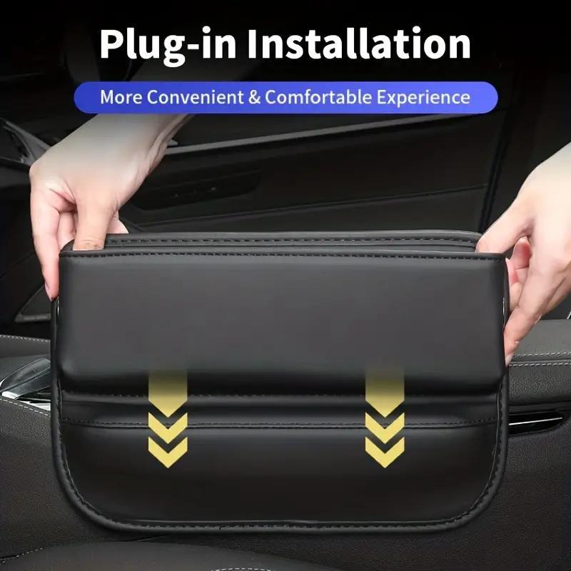 Car Seat Gap Organizer, PU Leather Car Seat Gap Organizer, Chic Convenient Design Car Organizer, Car Organization Supplies, Universal Car Interior Accessories